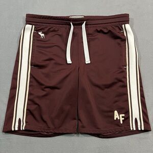 Abercrombie And Fitch‎ Shorts Men Small Red Y2k Gym Athletic Basketball Moose